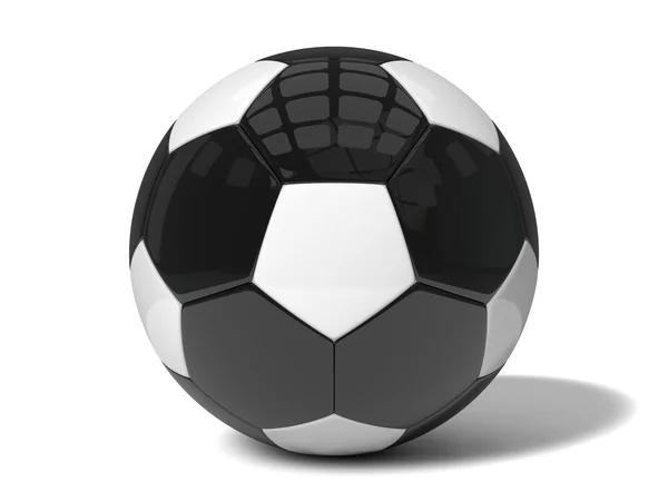 Reverse colored soccer ball — Stock Photo, Image