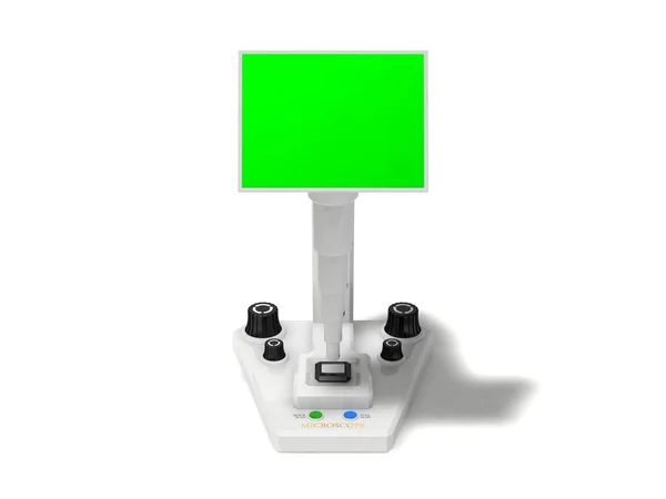 Futuristisches Mikroskop mit Touchscreen. — Stockfoto