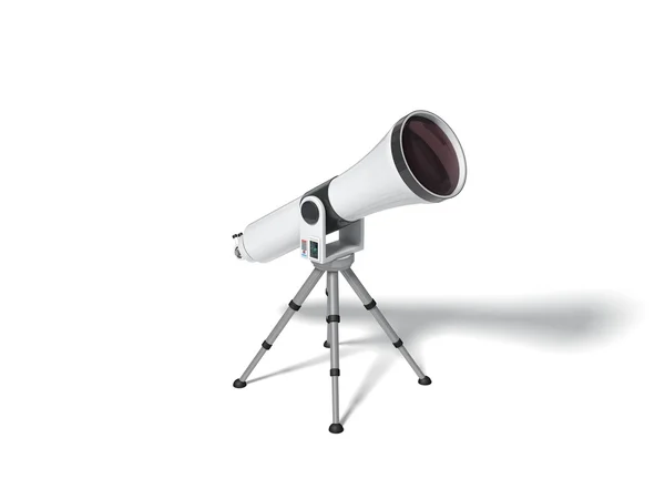 Projekt koncepcyjny teleskop w 3d. — Zdjęcie stockowe