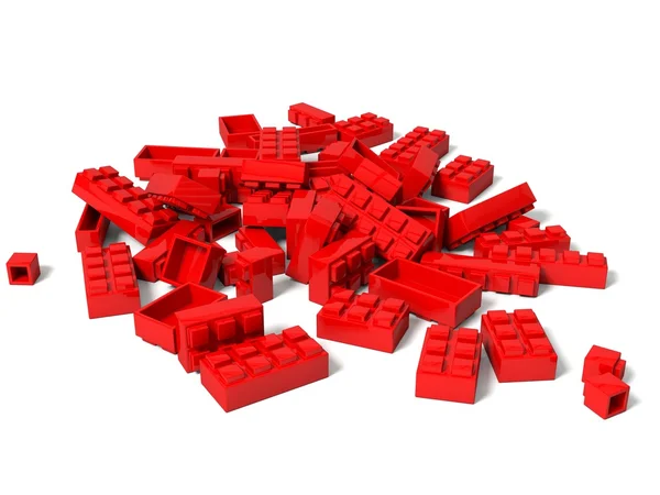 3D ilustracja zabawka bloków. — Zdjęcie stockowe