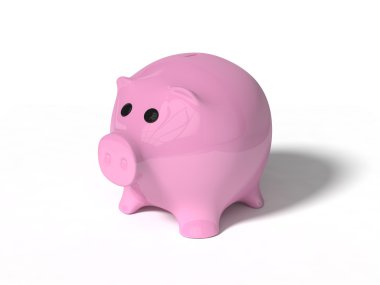 domuz para Kasası 3D çizimi.