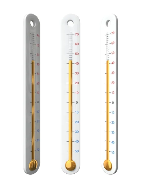シンプルな温度計の 3 d イラストレーション. — ストック写真