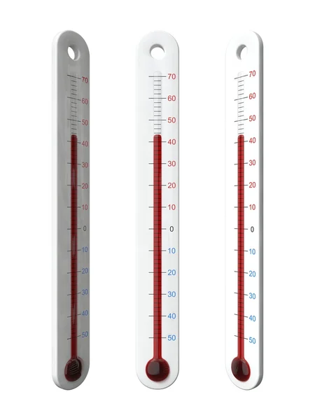 3D illustratie van eenvoudige thermometer. — Stockfoto