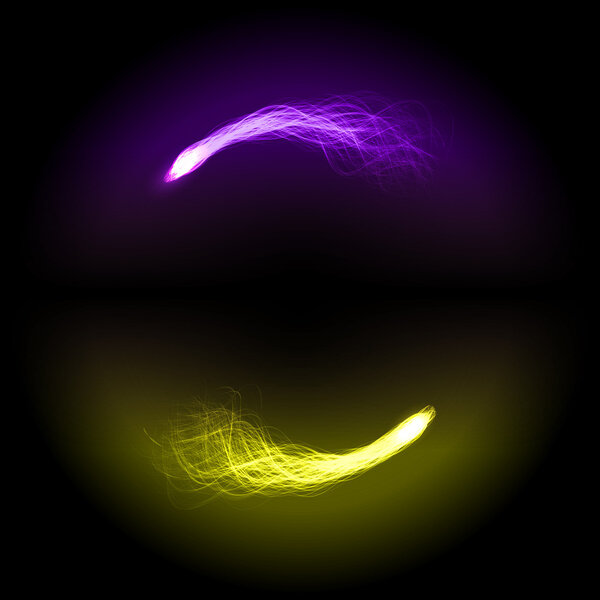 Rotating magic comets