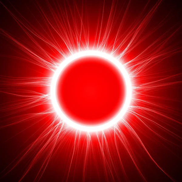 Red energy ring — Stock Vector