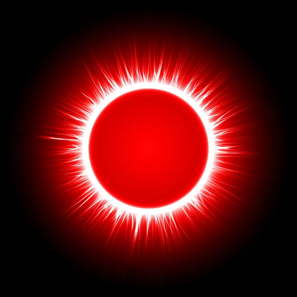 Röd energi ring — Stock vektor