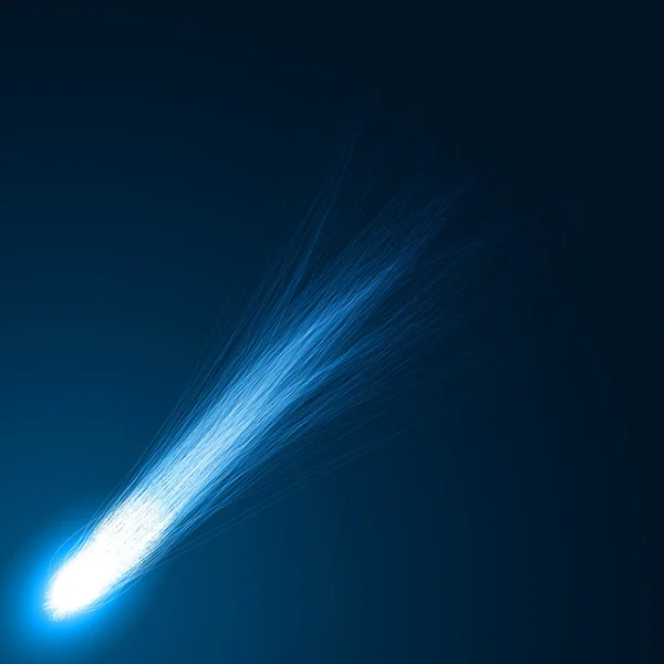 Modrá kometa abstrakt — Stockový vektor