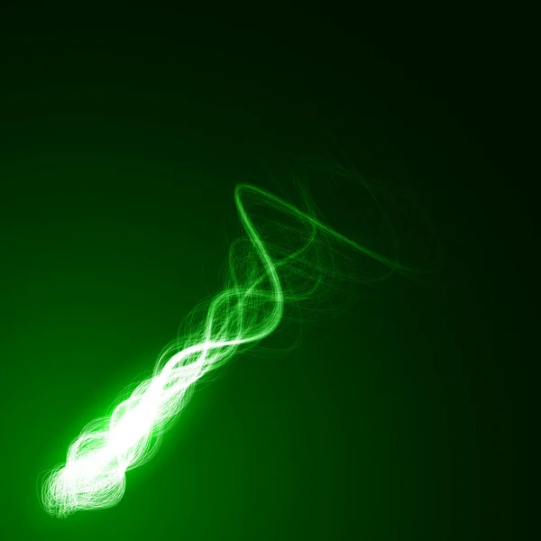 Grüner Komet abstrakt — Stockvektor