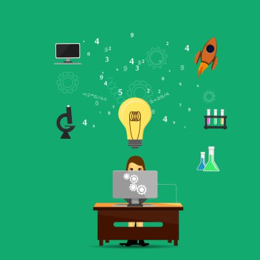 Eğitim Infographic kadın