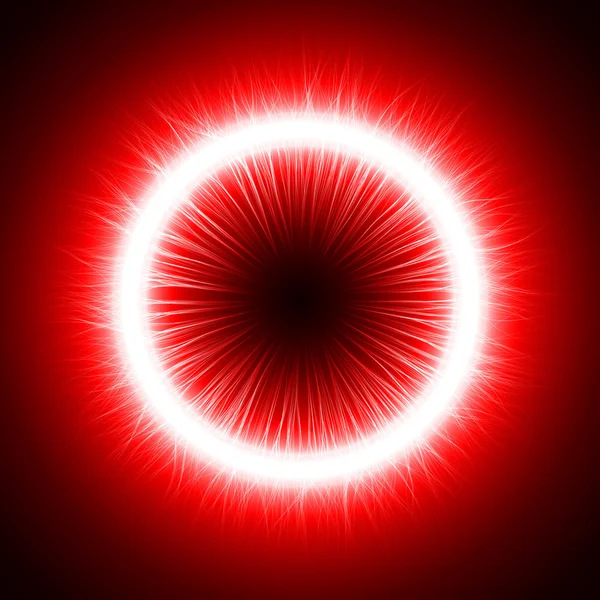 Ojo del diablo (interior simple y largo, exterior turbulenta y corta l — Vector de stock