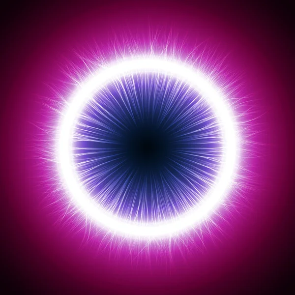 Devil's eye (inner simple and long,outer turbulenced and short l — Stock Vector