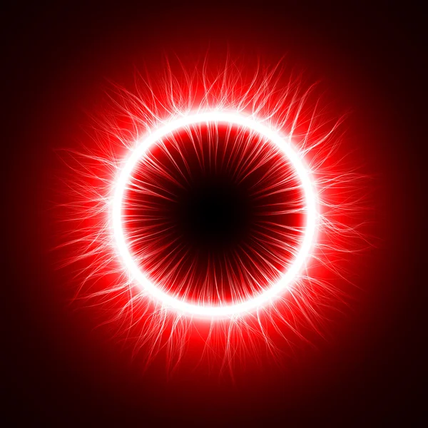 Ojo del diablo (versión interior simple, exterior de líneas turbulentadas ) — Vector de stock