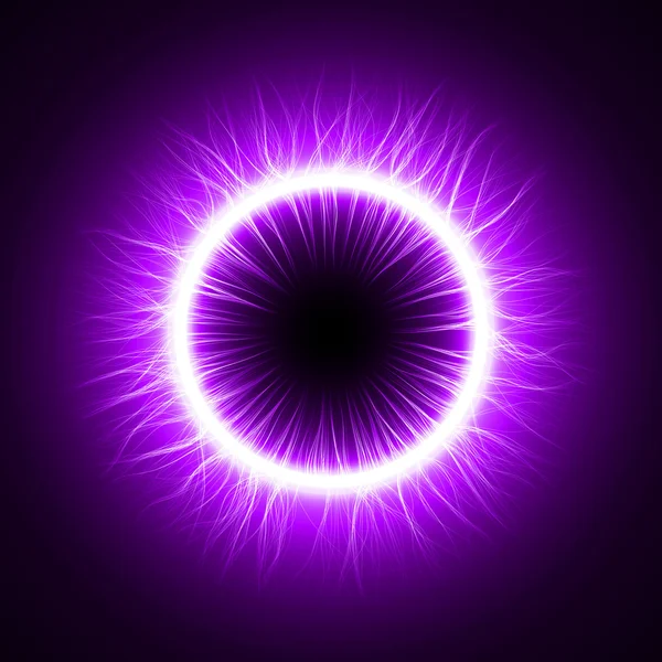 Ojo del diablo (versión interior simple, exterior de líneas turbulentadas ) — Vector de stock