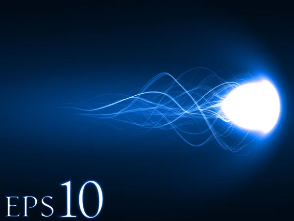Магічні заклинання, енергії комети — стоковий вектор