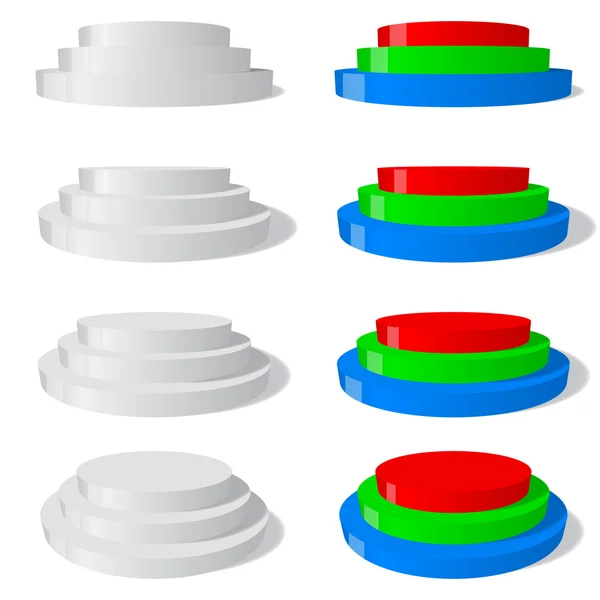 Conjunto de plataforma de primer grado — Archivo Imágenes Vectoriales