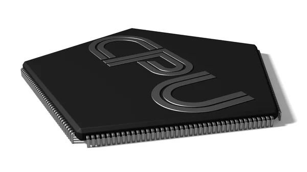 Pentagon form cpu illustration — Stockfoto