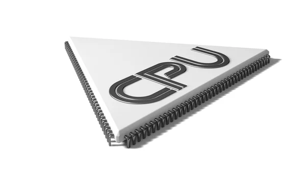 Dreieckige CPU-Illustration. — Stockfoto