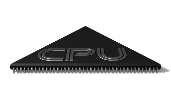 Trekant form cpu illustration . - Stock-foto