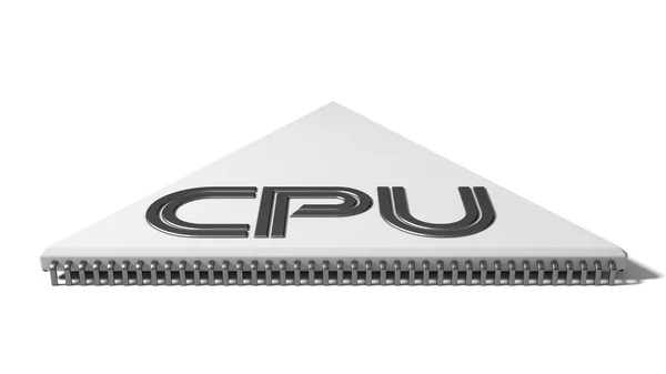 三角形形状 cpu 图. — 图库照片