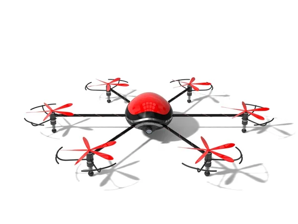 Begreppet röd drone — Stockfoto
