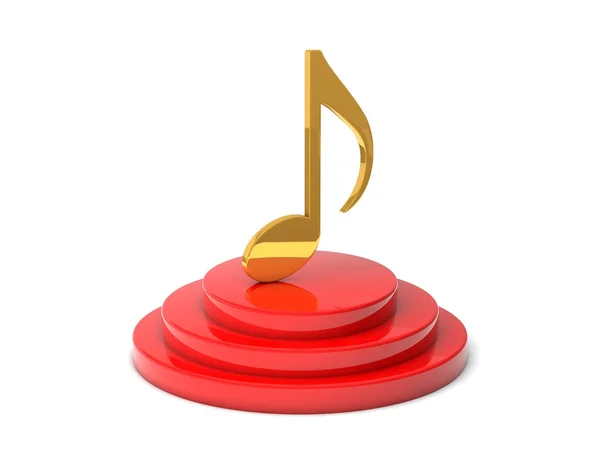 Music note on platform — Stock Photo, Image