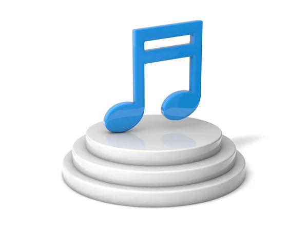 Music note on platform — Stock Photo, Image