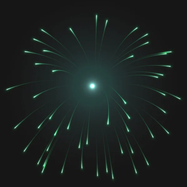 Illustration of yellow firework — Stock Photo, Image