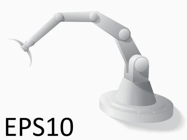 3D illustratie van robotic hand. — Stockvector
