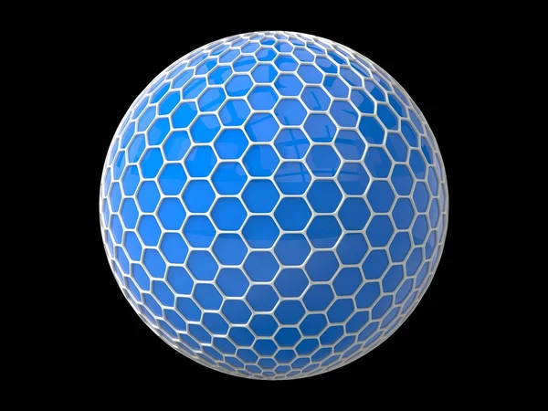 Шестиугольная сфера — стоковое фото