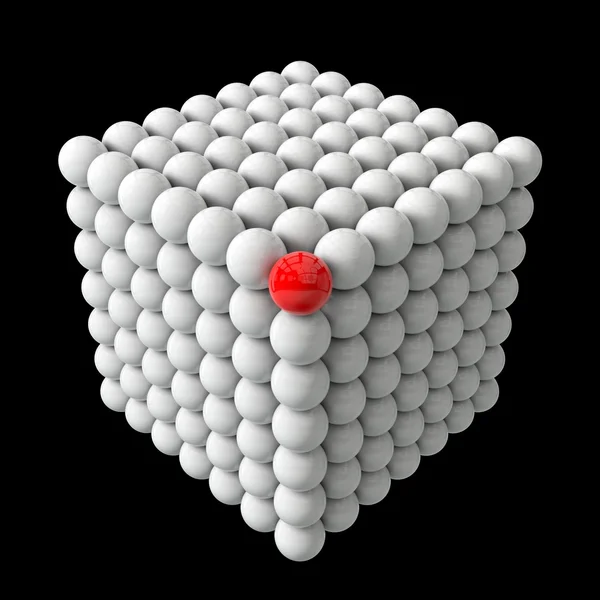 Esferas formadas en cubo —  Fotos de Stock