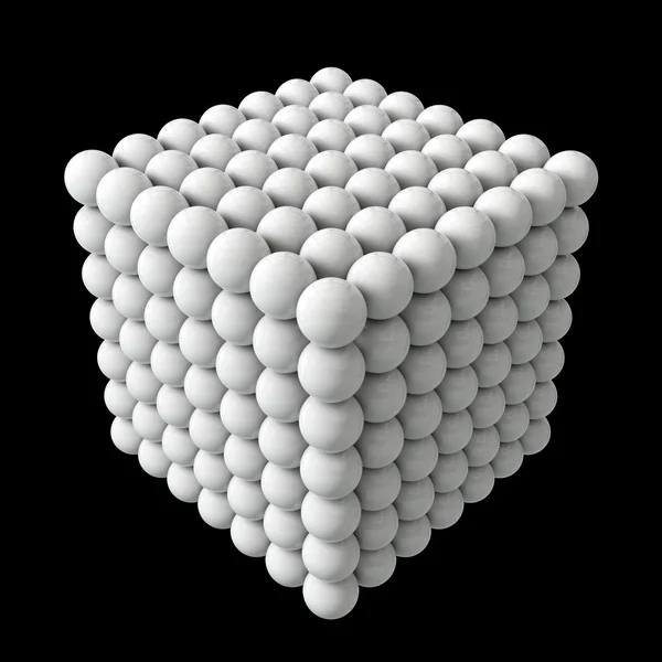 Сферы куба — стоковое фото