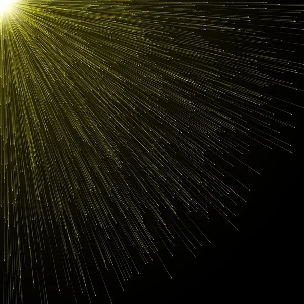 Released particles with light beam. — Stock Photo, Image