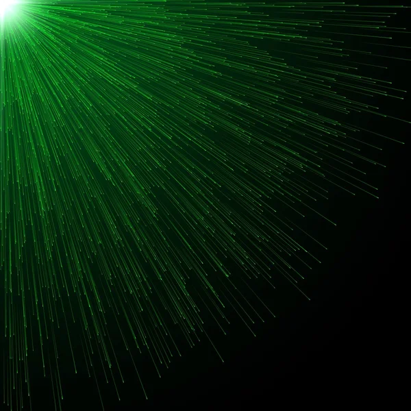 Freigesetzte Teilchen mit Lichtstrahl. — Stockfoto