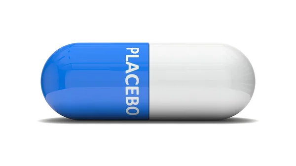 Konceptuell 3d design av falska piller. — Stockfoto