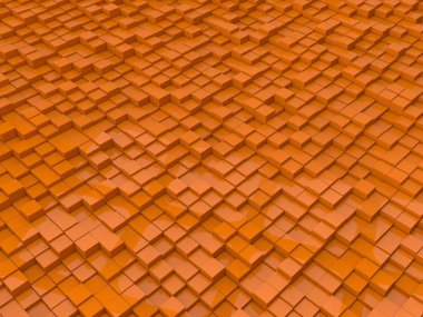 rasgele yükseltilmiş küpleri.