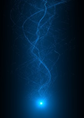 sihirli ışıltı sürüsü.