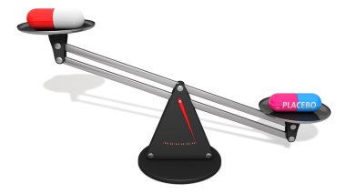 plasebo hap ve gerçek hap karşılaştırıldığında