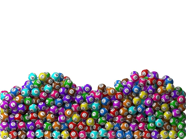 Lottery balls stack — Stock Photo, Image