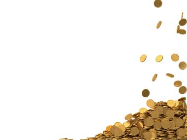 altın sikke dolar simgesiyle yuvarlak.