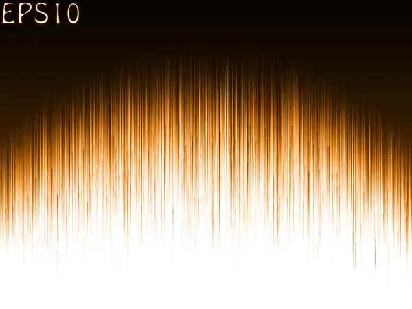 Kouzelné čáry. vertikální, arc form světelnosti, oranžové barevné versio — Stockový vektor