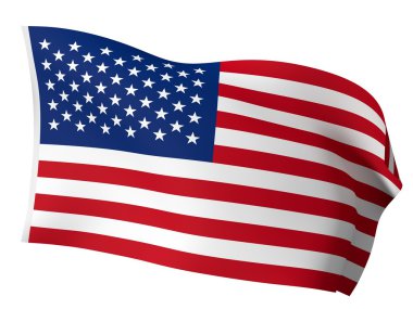 3D ABD bayrağı
