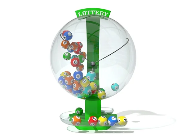 Zelený vánoční loterie. — Stock fotografie