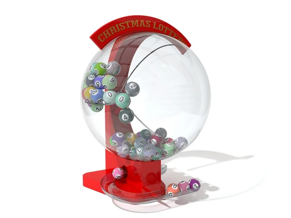 Máquina de loteria de Natal vermelho — Fotografia de Stock