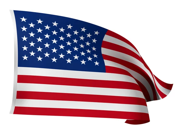 3d usa flag — Stock Photo, Image