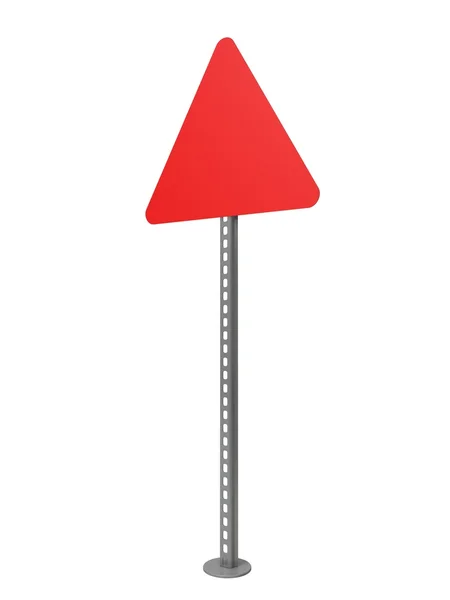 Placa de sinal de rua triângulo . — Fotografia de Stock