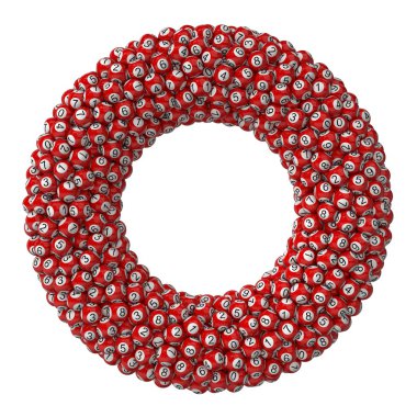 Piyango topları yığını. torus kurulan yığını sürüm.