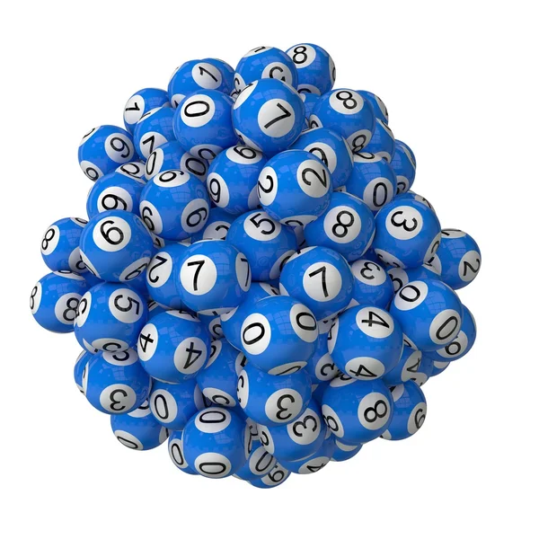 Lottery balls stack. — Stock Photo, Image