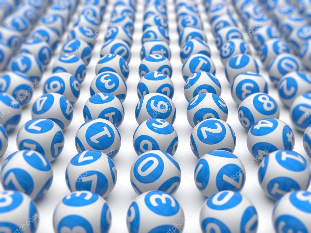 sorted blue lottery balls
