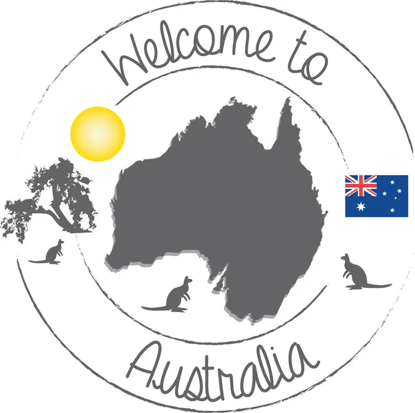 Welkom in Australië Stockvector