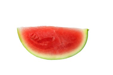 Karpuz dilimi beyaza izole edilmiş.